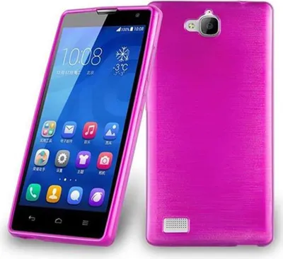 Immagine prodotto di Custodia Cadorabo per Honor 3C custodia protettiva in TPU rosa custodia in silicone cover