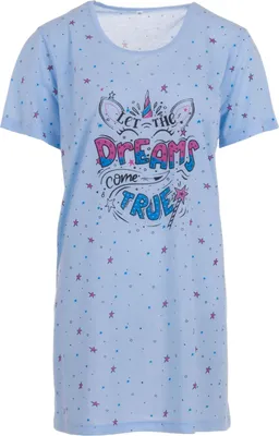 Produktbild von Nachthemd Kurzarm - Teen Dreams, Farbe:hellblau, Größe:XL