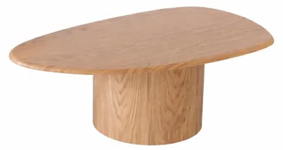 Immagine prodotto di Tavolino di medie dimensioni, marrone chiaro, stile moderno, piano in legno, gambe in legno, rotondo