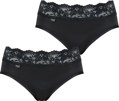 Produktbild von sloggi Midi-slip panty-s shorts Romance BLACK 38