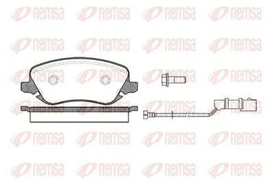 Produktbild von REMSA 0879.02 Bremsbeläge Satz Vorne Bremsklötze für LANCIA THESIS (841AX)