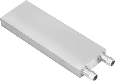 Immagine prodotto di Dissipatore per CPU in alluminio, blocco di raffreddamento a liquido, sistema di raffreddamento a liquido, dissipatore di calore, dimensioni 40 x 120 x 12 mm