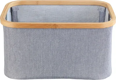 Produktbild von WENKO Aufbewahrungs Korb Faltbox Bahari faltbar Box mit Bambus 38x26x20cm 20 L