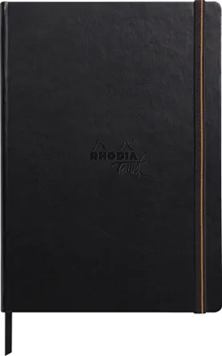 Produktbild von Rhodia Rhodia Touch Carb'On book fest A4 56 Blatt blanko 120g - Schwarz 116118C