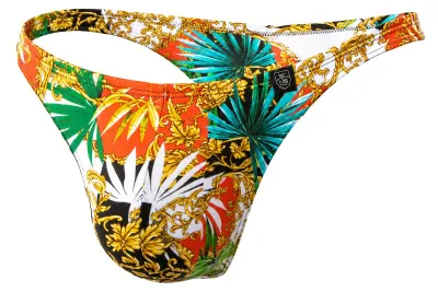 Produktbild von TOF Paris Baroque Swim Thong Orange - Größe S
