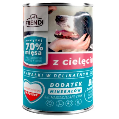 Produktbild von FRENDI with Veal chunks in delicate sauce - nassfutter für Hunde - 400g
