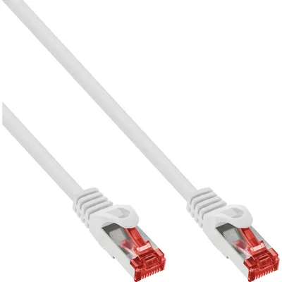 Obrázek produktu pro InLine® patch kabel, S/FTP (PiMf), Cat.6, 250MHz, PVC, CCA, bílý, 0,25m