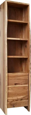 Image de MASSIVMOEBEL24 | Étagère 45x36 Acacia laqué Bois naturel PURE ACACIA #615
