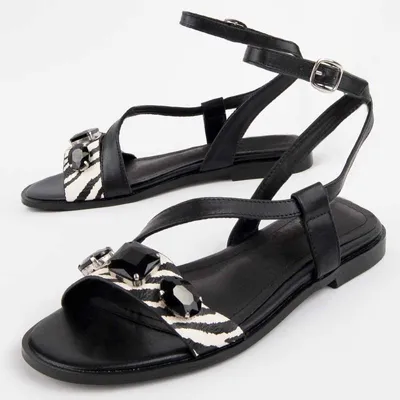 Produktbild von Montevita Flache Sandale Mirea4 Schwarz