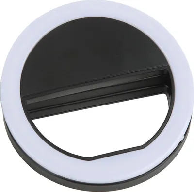 Image de Anneau lumineux pour selfies Éclairage à 360 degrés Lumière douce sans éblouissement Pince de 1 cm d'épaisseur Mini anneau lumineux largement pour le streaming en direct