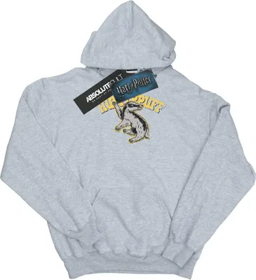 Produktbild von Harry Potter - "Hufflepuff" Kapuzenpullover für Mädchen BI7895 (152-158) (Grau)