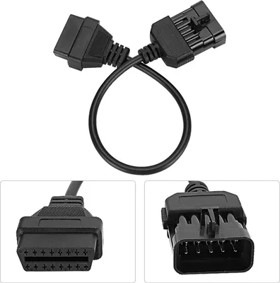 Image de adaptateur de câble de diagnostic OBD2 10 broches à 16 broches pour Opel
