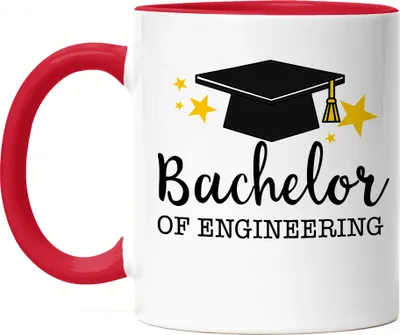 Produktbild von Bachelor of Engineering Tasse Rot Abschluss Geschenk Studium Absolvent Bachelorabschluss Uni