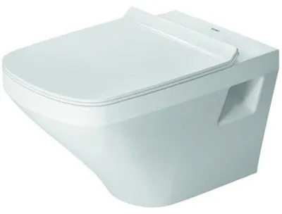 Produktbild von Duravit WC-Sitz DuraStyle ohne SoftClose Scharniere edelstahl, weiß