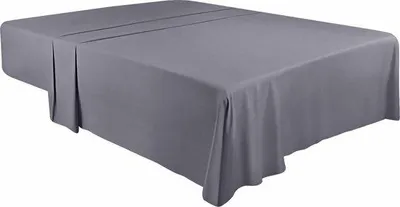 Zdjęcie produktu dla Ibenzoa® Mikrofibrowe prześcieradło 167 x 243 cm – miękkie, szczotkowane prześcieradło bez gumki, oddychające, idealne do łóżek o wymiarach 90 x 190 cm