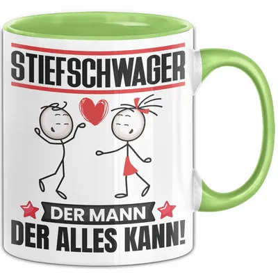 Produktbild von Stiefschwager Tasse Geschenk für Stiefschwager Der Mann Der Alles Kann Geschenkidee zum Geburtstag (Grün)