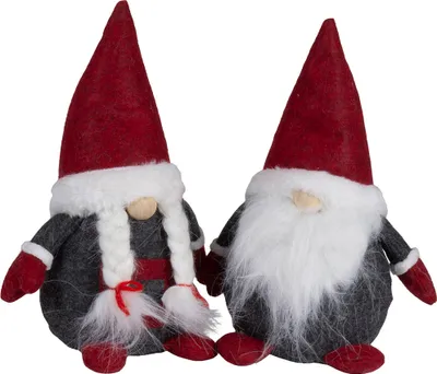 Produktbild von Wichtel 17cm (23cm) Pärchen, 2er Set Dekofigur Weihnachten