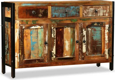 Produktbild von vidaXL Sideboard Altholz Massiv 120x35x76 cm