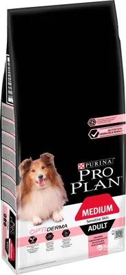 Produktbild von Purina Medium Adult Sensitive Skin, Adult, Riese (≥45 kg), Lachs, 14 kg