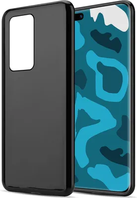 Produktbild von Cadorabo Hülle für Huawei P40 Schutz Hülle in Schwarz Schutzhülle TPU Silikon Cover Etui Case