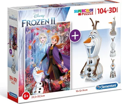 Obrázek produktu pro Clementoni Puzzle Ledové králství / 104 dílků + 3D