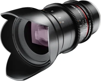 Produktbild von SAMYANG Objektiv Video DSLR II Sony E manueller Fokus Videoobjektiv 0,8 Zahnkranz Gear, Weitwinkelobjektiv schwarz, 7811 (1021544)