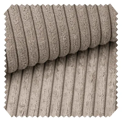 Produktbild von novely® PORTO - Polsterstoff in Breitcord-Optik - Ultraweicher Möbelstoff - Pflegeleichte Meterware 1 lfm - Farbe: 02 Dunkelbeige