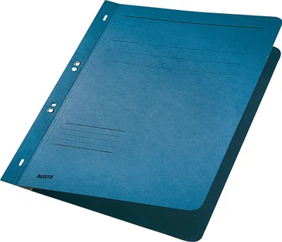 Zdjęcie produktu dla Segregator z oczkami Leitz 3742-00-35 3742, przednia okładka 1/1, A4, zszywanie komercyjne lub urzędowe, karton manila, niebieski