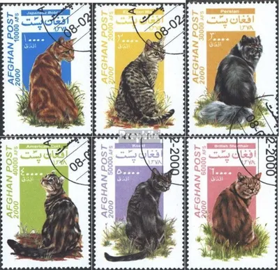 Produktbild von Briefmarken Afghanistan 2000 Mi 1937-1942 (kompl.Ausg.) gestempelt Katzen