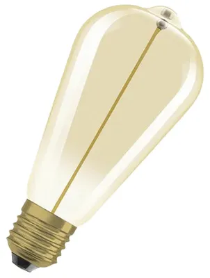 Produktbild von LEDV Vintage 1906 Filament Magnetic Edison gold E27 2,2W 120lm 2700K L140