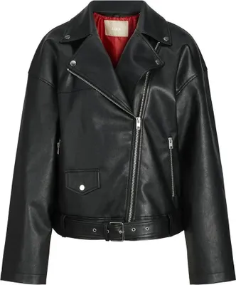 Obrázok produktu pre Jack & Jones Frida Biker Kožená bunda Black S Dámske Black S