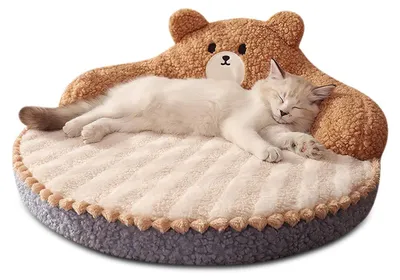 Immagine prodotto di Solidchoice - Cuccia confortevole per gatti, in peluche, adatta sia per interni che per esterni