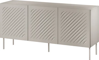 Produktbild von Furniture24 Kommode Siena Sideboard 3 Türiger Wohnzimmerschrank Kaschmir
