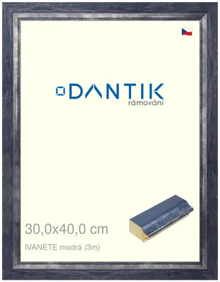 Obrázek produktu pro DANTIK rámeček 30x40 | IVANETE modrá (Plexi Čiré)