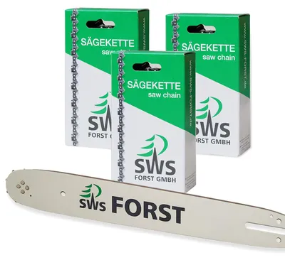 Produktbild von SWS Führungsschiene 35cm Set mit 3 SWS Ketten 3 8 1,1mm 50 TG passend Stihl MS251 MS 251