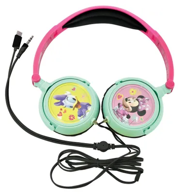 Image de Casque stéréo filaire pliable Minnie Mouse avec limitation de volume d'écoute