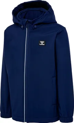 Produktbild von hummel hmlMARS SOFTSHELL JACKET - BLACK IRIS - 110/116