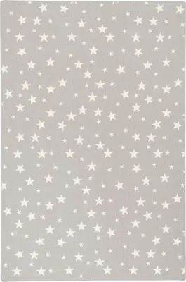 Produktbild von Kinder und Spielteppiche | Große Auswahl Bunte Muster | Pflegeleicht , Größe:160x200 cm, Design:Sterne Grau