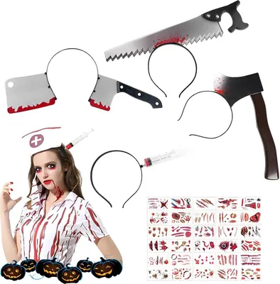 Zdjęcie produktu dla Opaski na głowę na Halloween, 3 sztuki, kolorowe, idealne do kostiumów