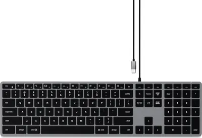 Immagine prodotto di Satechi Slim W3 Tastiera USB QWERTY Italiano Nero Grigio