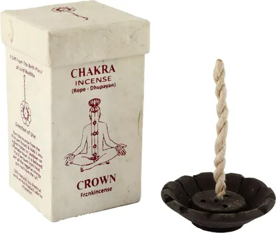 Produktbild von Räucherstäbchen - Rope Incense - Dhupaya - Chakra - Duftmischung Crown - Frankincense