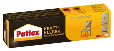 Produktbild von Pattex Kraftkleber Transparent, Kontaktkleber, Tube 50g
