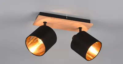 Obrázok produktu pre Reality Tommy reflektor E14 2-násobný vo farbe dreva
