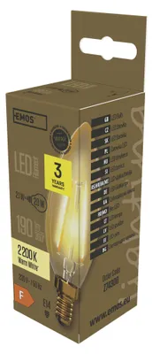 LED Lampe Vintage Candle / E14 / 2,1 W (20 W) / 190 lm / Warmweiß