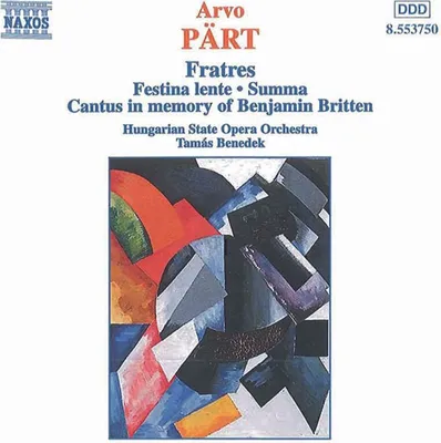 Image de CD : Arvo Pärt-Fratres