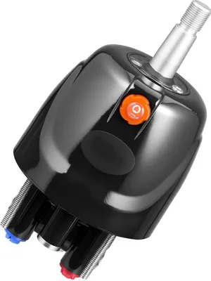 Immagine prodotto di Kit sterzo idraulico, 150 HP, sistema di sterzo idraulico per imbarcazioni marine, con pompa timone da 6,9 MPa/1000 psi, cilindro di bloccaggio a due vie e tubi flessibili ad alta resistenza da 7,92 m, per uso su stazione singola con motore singolo.