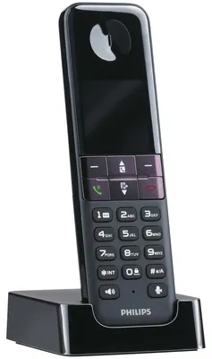 Image de PHILIPS Téléphone DECT D4701B, 1 combiné, noir