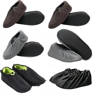 Imagen del producto de Cubrezapatos reutilizables, impermeables, 12 unidades, antideslizantes, para uso en trabajos manuales