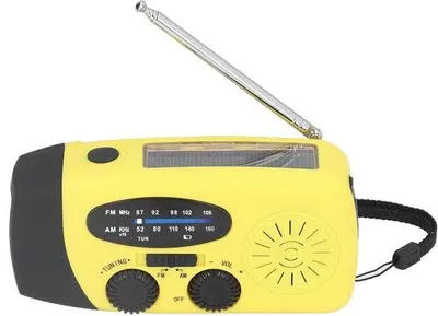 Immagine prodotto di Radio di emergenza portatile con alimentazione solare e manuale per uso esterno