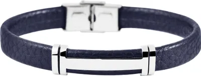 Produktbild von Akzent Armband aus Echtleder, Edelstahl-Gravurplatte